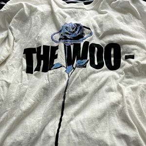Good condition “The Woo” Vlone white t-shirt.